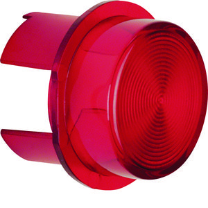 Lens voor impulsdrukker/lichtsignaalelement E10 rood transpa