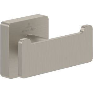 Dubbele handdoekhaak  Elements Striking Brushed Nickel Matt