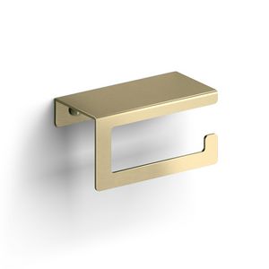 Toiletrolhouder m cover goud geborsteld PVD