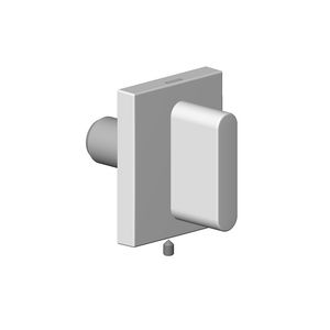 Greep wastafel Cold ovaal puur 60X47,5X40mm-LG gebor