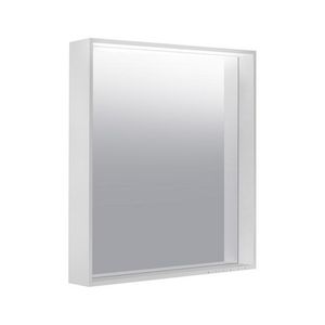 Lichtspiegel Plan 650x700x105mm zilver geborsteld geëlox