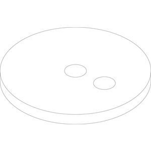 Afdekking boven D610 zwart 8735100061