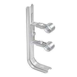 Dubbele pijpbeugel met neopreen inl. DP 15mm Fastfix