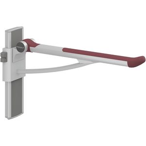 Toiletsteun wandmontage bediening links 700mm PLUS rood