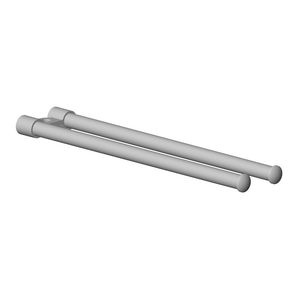Scharnier handdoekhouder dubbel 85X26X421mm-BG