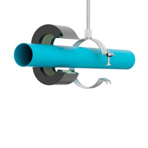 Isolatiebeugel / Pijpbeugel FlamcoFix CB13 (13mm schuim/PIR kern) M8/10 Ø42mm (1.1/4") Fastfix