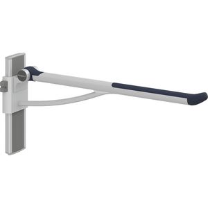 Toiletsteun verstelbaar links wandmont. 850mm PLUS donkerblauw