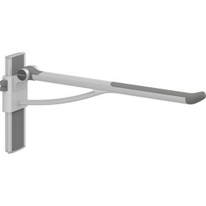 Toiletsteun verstelbaar links wandmont. 850mm PLUS antraciet