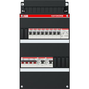 Groepenkast 8 groepen achter 2x 30mA + T + HS 3-fase