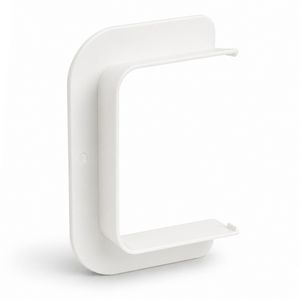 Eindstuk plafond/wand 140x90mm wit PVC RAL9001