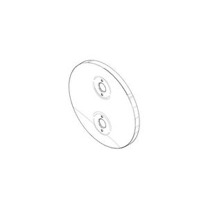 Rozet 150x9mm Mat Zwart