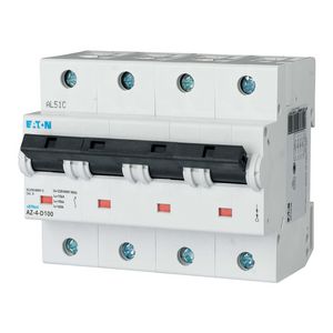 installatieautomaat (MCB) AZ D-karakteristiek 100A 4-polig 15kA
