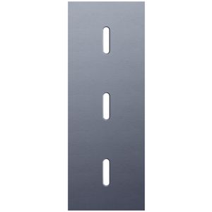 Drievoudige afdekpl. verticaal 71mm centerafstand drie enkel