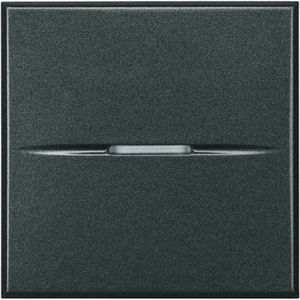 Wisselschakelaar axiaal 10A 2 modulen antraciet Axolute