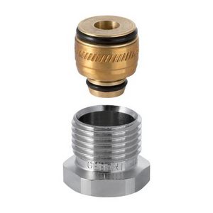 Klemkoppeling ML Heimeier BU messing d16-G1/2" VVE=2