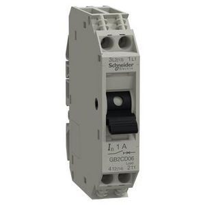 Stuurstroomautomaat 1-polig + Nul 1A TeSys GB27