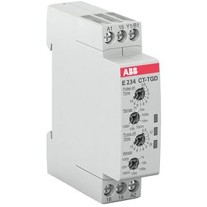 Tijdrelais pulserend 1W A1-A2=24-240VAC/24-48VDC 0.05s-100h