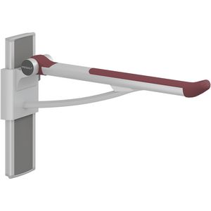 Toiletsteun verstelbaar rechts wandmont. 700mm PLUS rood