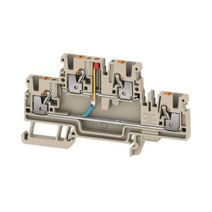 Component rijklem PUSH IN d.beige 2.5mm2 24 V 24 V Nu VVE=50