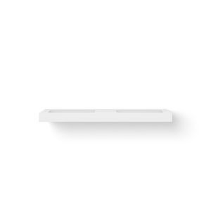 Solid WASHBASIN SOLO 140x46cm Solid Surface met 2 wasbakken 500mm