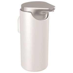 Zeepdispenser geborsteld staal/wit Style