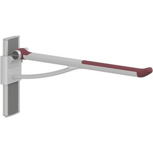 Toiletsteun verstelbaar rechts wandmont. 850mm PLUS rood