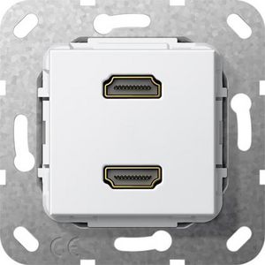 HDMI 2-v kppl. Basiselement zuiver wit