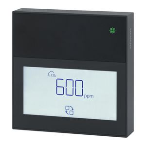 Ruimtesensor actief CO2 & TVOC display zwart