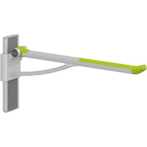Toiletsteun verstelbaar rechts wandmont. 850mm PLUS lime green