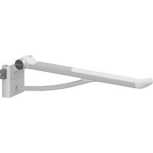 Toiletsteun verstelbaar links v. montage op wandrail 700mm PLUS wit