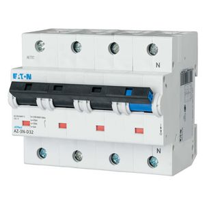 installatieautomaat (MCB) AZ D-karakteristiek 32A 3-polig + Nul 25kA