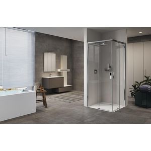 Hoekinstap OPEA 990-1010x2000mm chroom helder