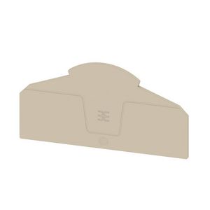 Afsluit- eindplaat d.beige h:100mm b:2.1mm V-0, VVE=20
