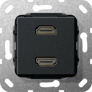 HDMI 2-v verloopkab. Basiselement zwart m