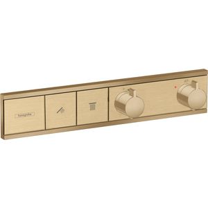 Afbouwdeel inbouwthermostaat RainSelect 2 functies 19,6l/min. brushed bronze
