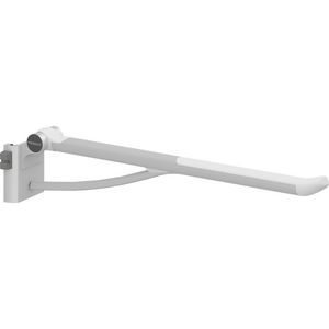 Toiletsteun verstelbaar links v. montage op wandrail 850mm PLUS wit