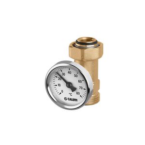 Koppeling recht 3/4"bt.x3/4"bn. met manometer 40mm