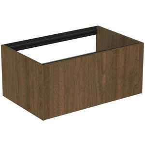 Conca wastafelmeubel 80x50x37cm 1 lade zonder afdekblad dark walnut