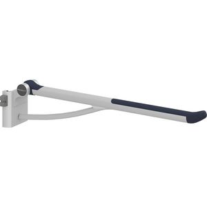 Toiletsteun verstelbaar links v. montage op wandrail 850mm donkerblauw