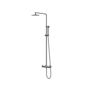 Regendoucheset opbouw PACT geborsteld metal black PVD CSP1GMCD