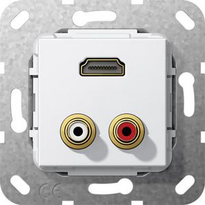 C-Audio HDMI verloopkab. Basiselement zuiver wit