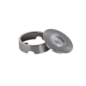 Opbouwring cabiled geborsteld chroom
