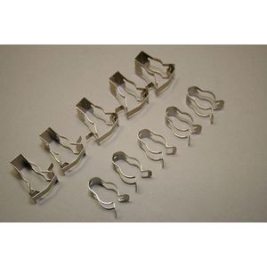 Set a 5st. Gr + kl pijpklemmen 38602S 7099436