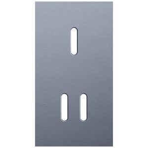Tweevoudige afdekpl. verticaal 71mm centerafstand een enkelv