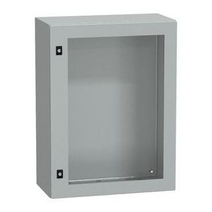 Deur 800x600x300mm IP66 / IK08 Transparant RAL70 Spacial CRN