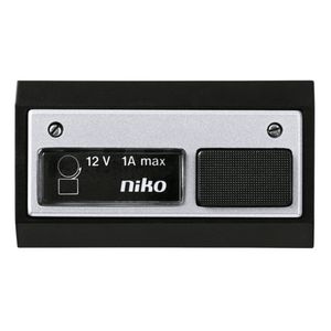 Toegangscontrole - deurbel 12V-1A incl. lamp zwart/aluminium