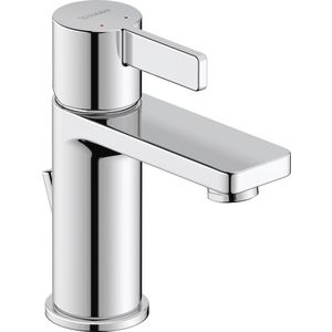 D-Neo wastafelmengkraan 1-hendel sprong 94mm chroom incl. aansluitslangen + waste-inrichting