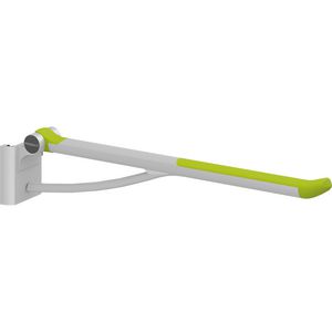 Toiletsteun verstelbaar rechts v. montage op wandrail 850mm lime green