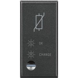 Overspanningsbeveiliging 1 module antraciet Axolute