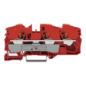 3-draads rijgklem Met drukknop 16 mm² rood VVE=20